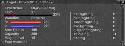 Signature for player Angel