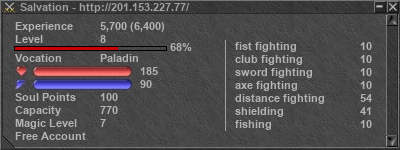 Signature for player Salvation